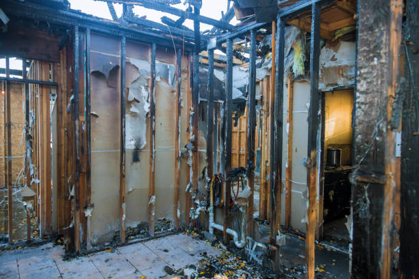 Professional Emergency Fire Cleanup technician working in Lebanon, VA